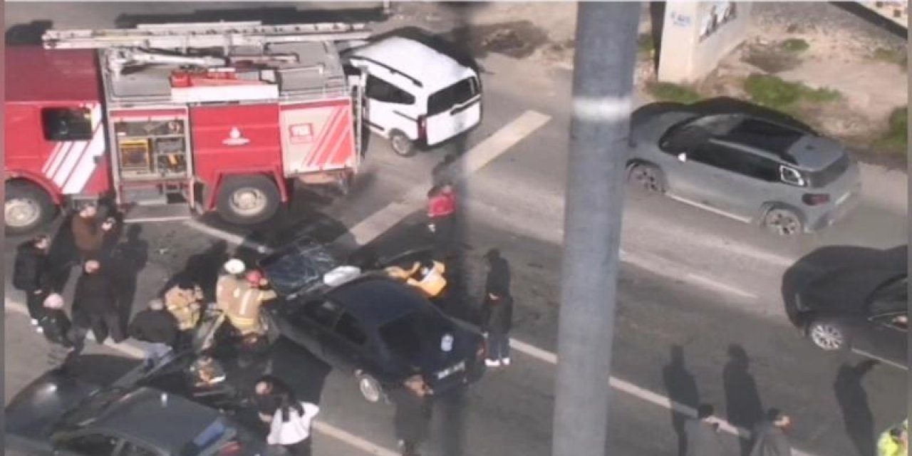 D-100'de zincirleme kaza: Çok sayıda yaralı