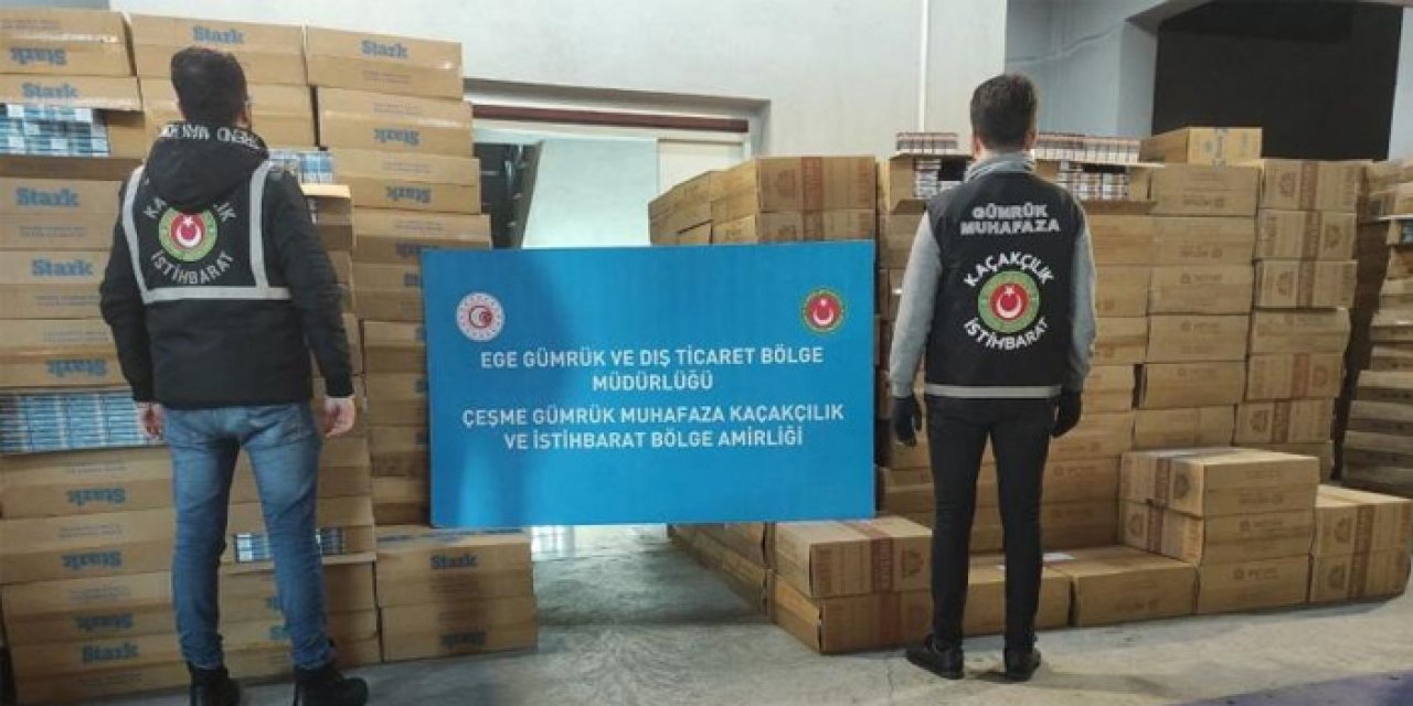 İzmir'de kaçakçılık operasyonu!