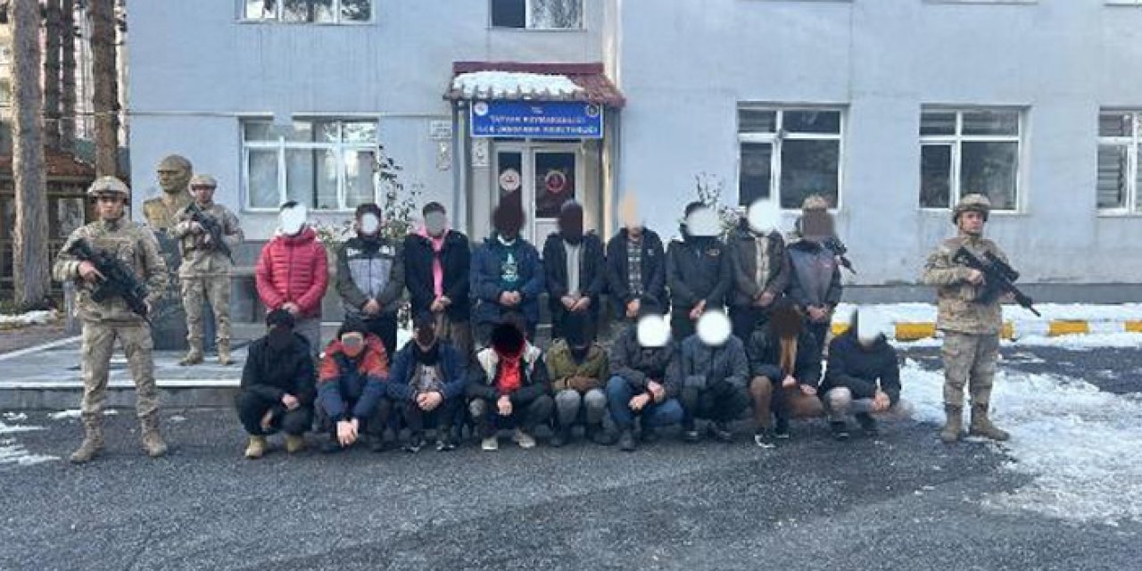 Bitlis'te 18 kaçak göçmen yakalandı