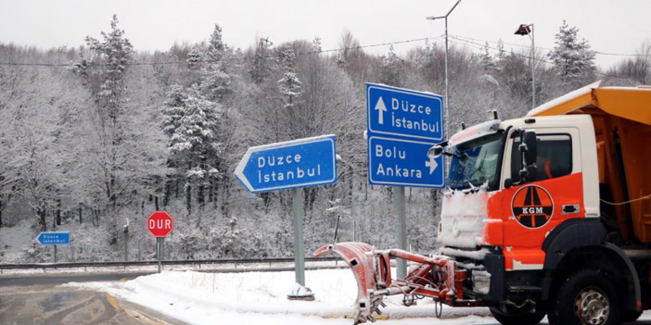 Bolu Dağı'nda kar yağışı etkili oluyor!