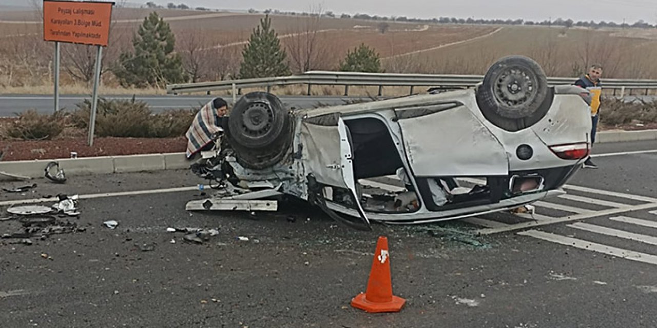 Konya'da feci kaza! Yaralılar var