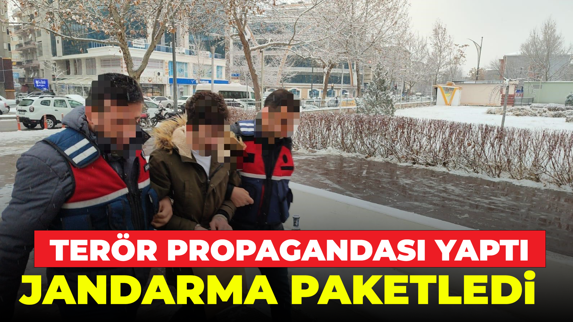 Terör örgütü propagandası yaptı: Paketlendi