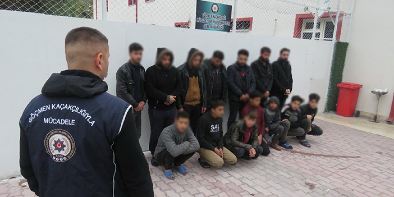 Konya'da kaçak göçmen operasyonu: Bakın nasıl yakalandılar!