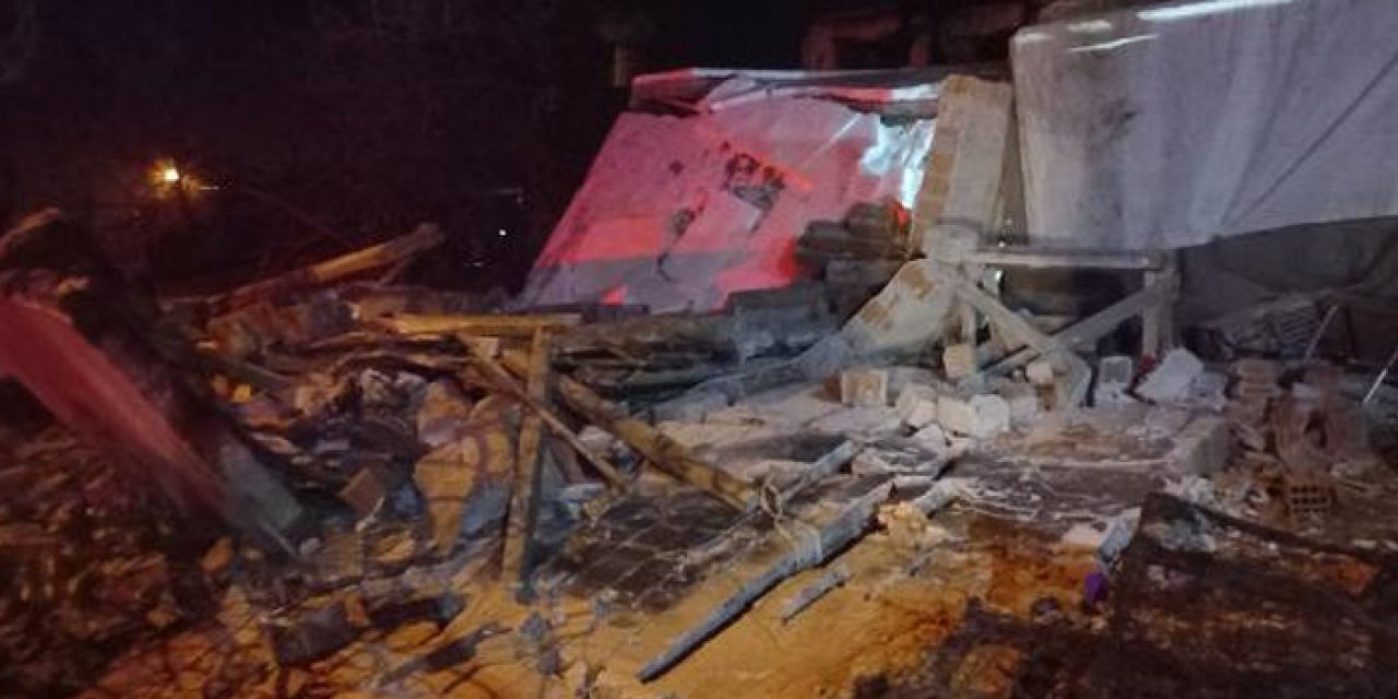 Metruk bina çöktü