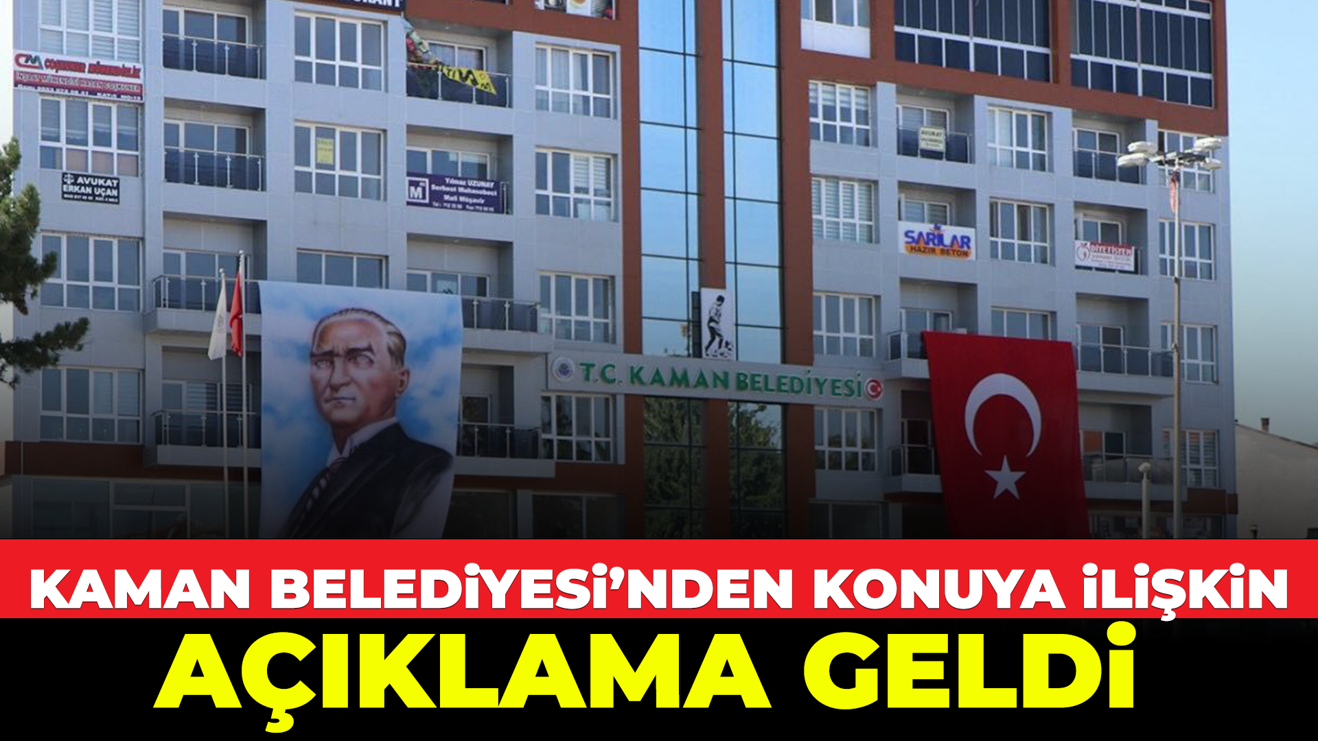 Kaman Belediyesi'nden altyapı açıklaması