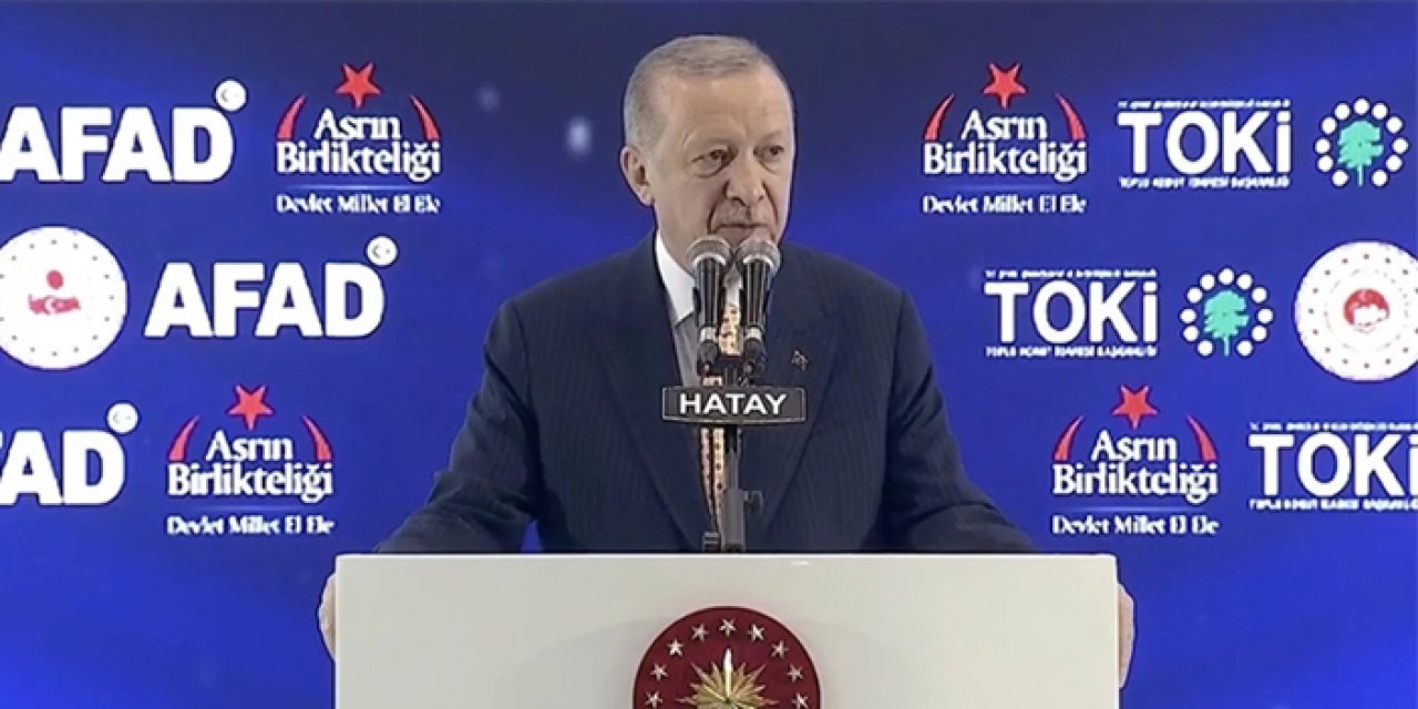 Cumhurbaşkanı Erdoğan Hatay'da konuştu: Boynumuzun borcudur