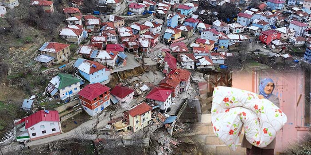 900 nüfuslu o köy ikiye ayrıldı! Ulaşım durdu