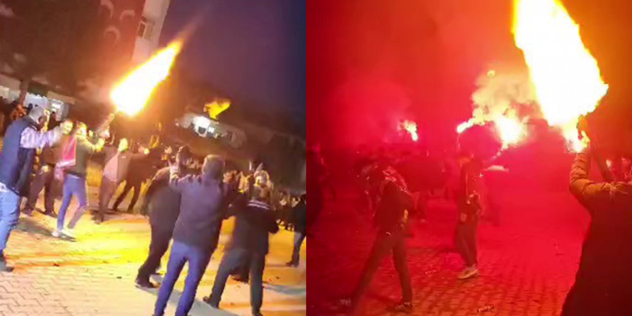 Konya'da asker eğlencesinde silahlar ateşlendi! Ortalık savaş alanına döndü