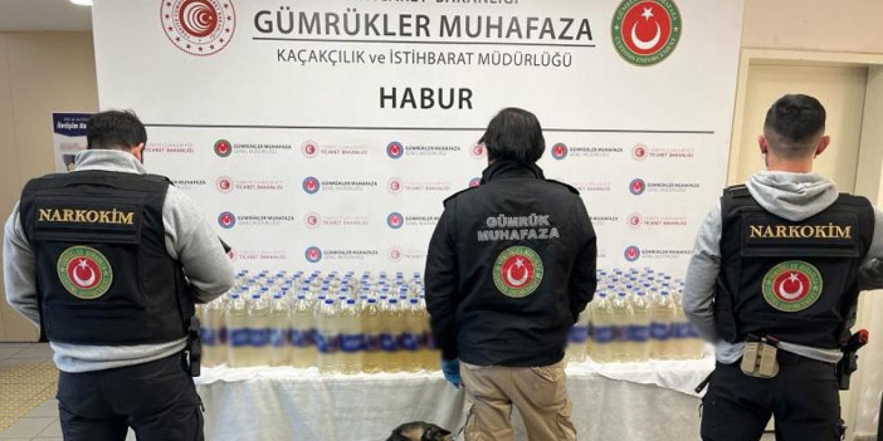 Sınır kapısında 345 kilogram sıvı metamfetamin ele geçirildi