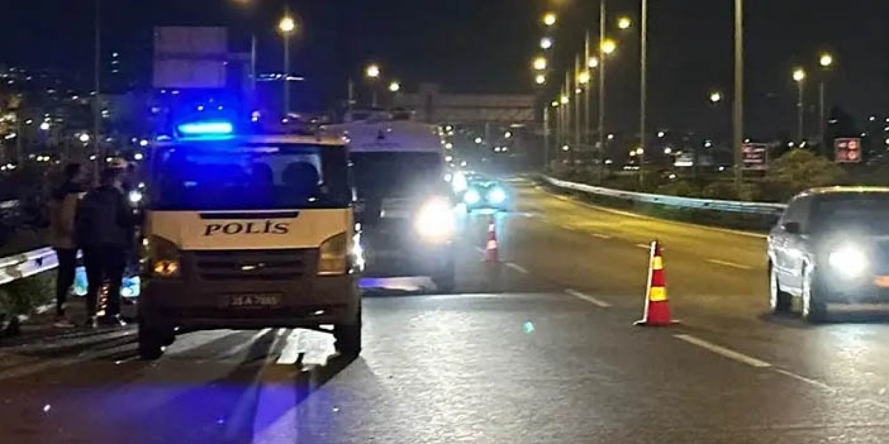 İzmir'de korkunç kaza! Yolun ortasında can verdi!