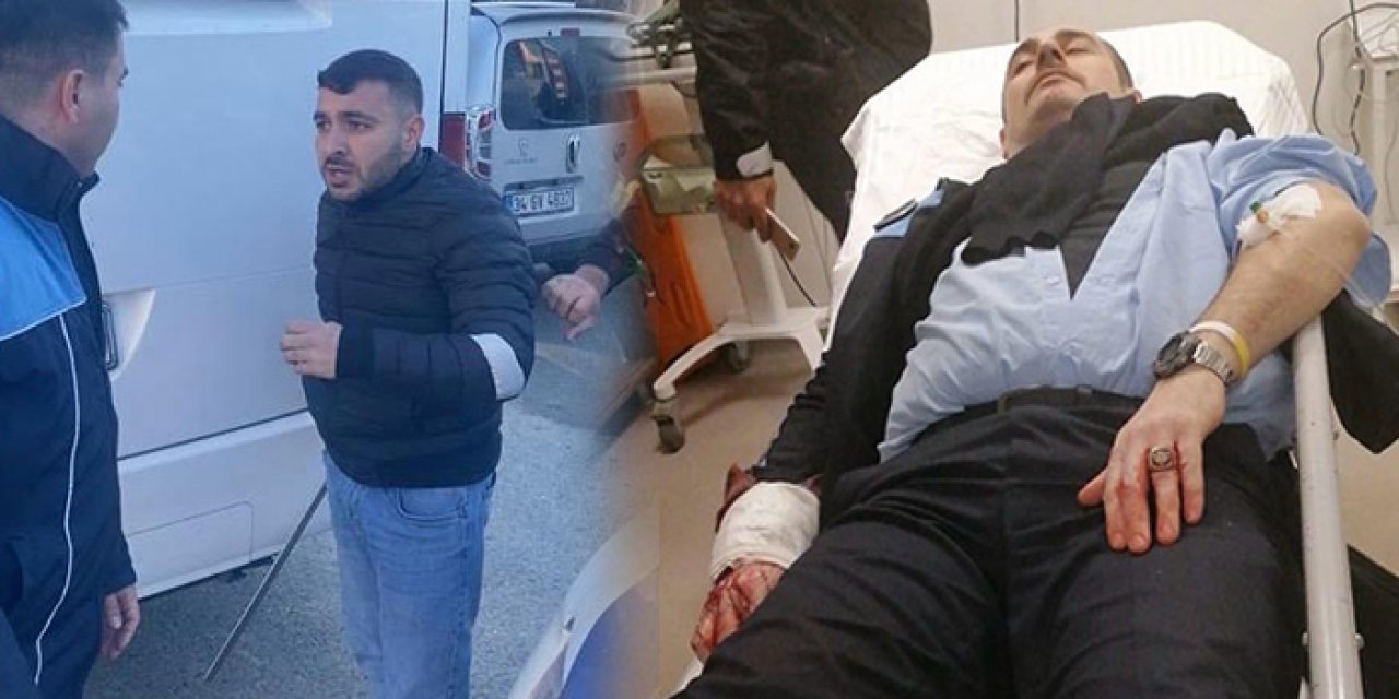 Zabıtaya döner bıçaklı saldırı!