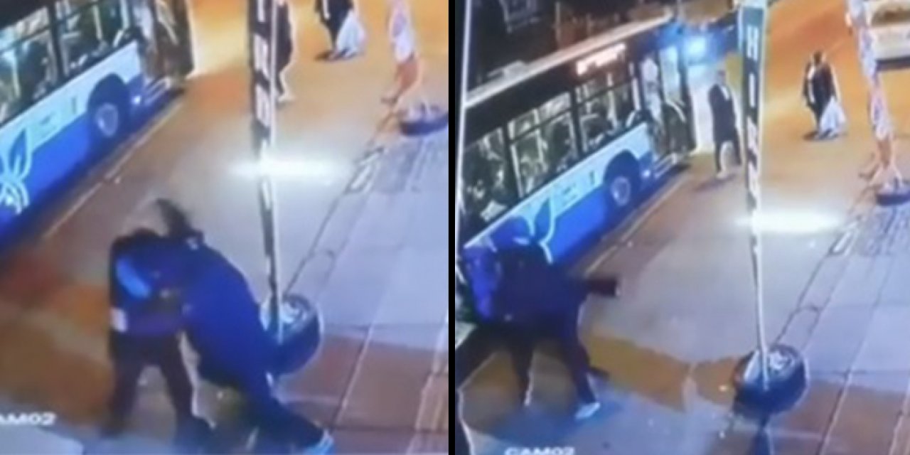 Ankara'da kanlı kavga: Otobüsten iner inmez bıçaklandı
