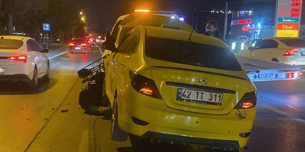 Konya'da garip kaza: Çarpışan araçlar görenleri şaşkına çevirdi