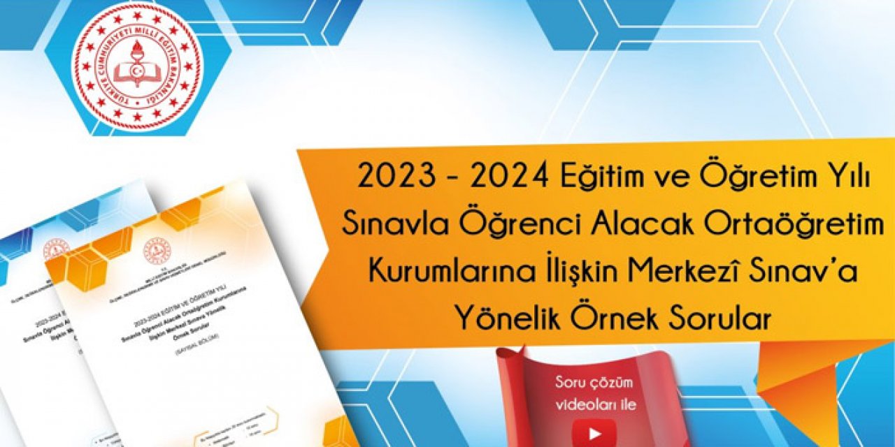 MEB, LGS’ye ilişkin örnek soruları yayımladı