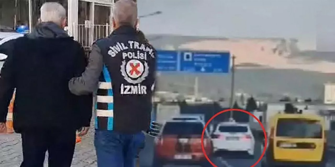 İzmir’de makas atan maganda yakalandı