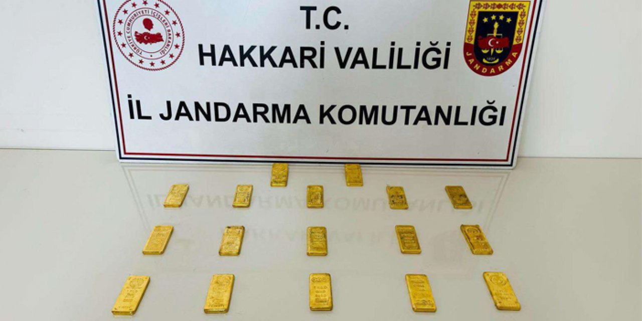 Hakkari'de 22 kilo 'külçe altın' ele geçirildi