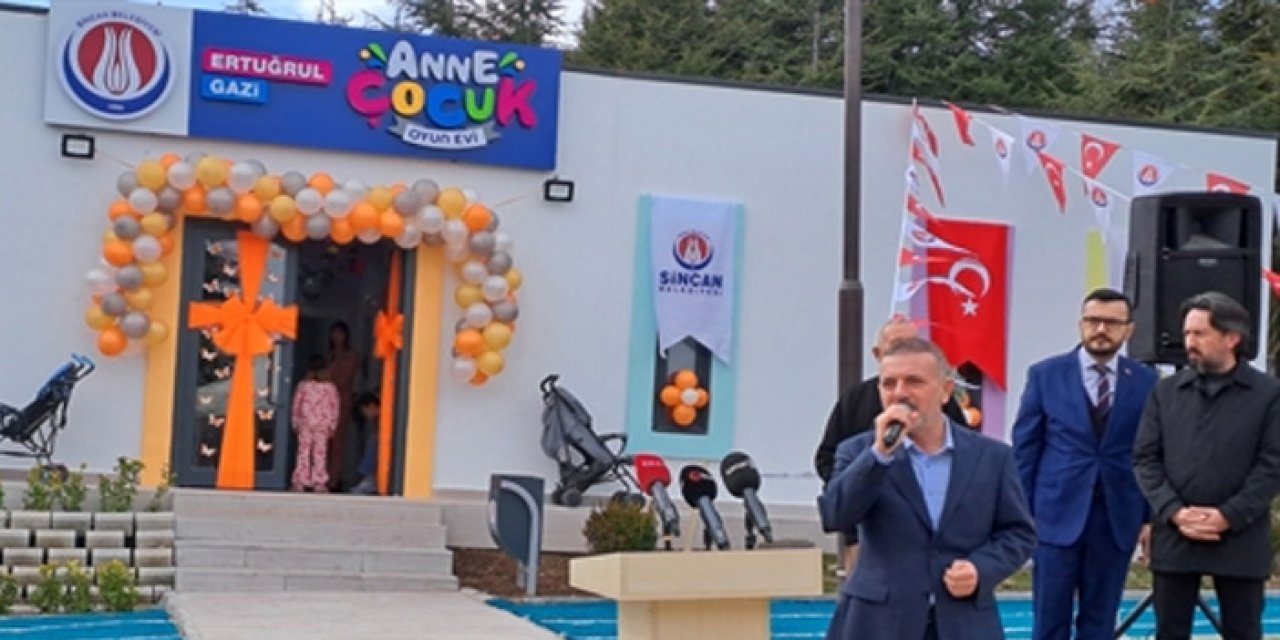 Başkentte önemli proje: Anne çocuk oyun evi açıldı