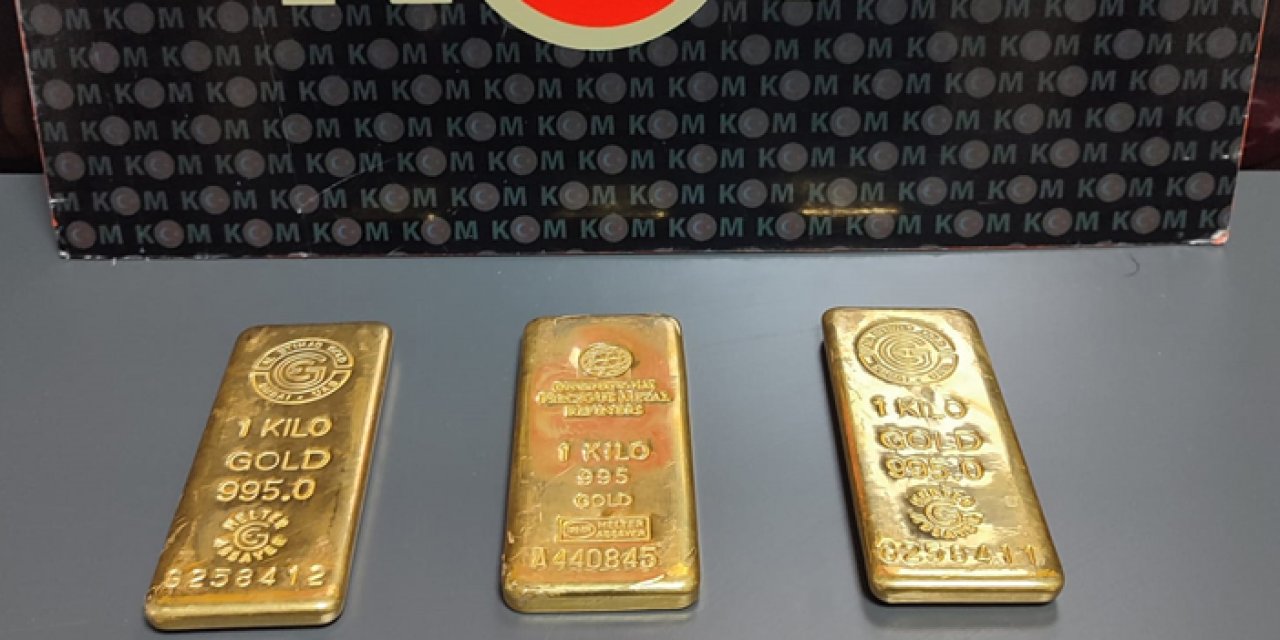 Batman'da 3 kilo külçe altın ele geçirildi