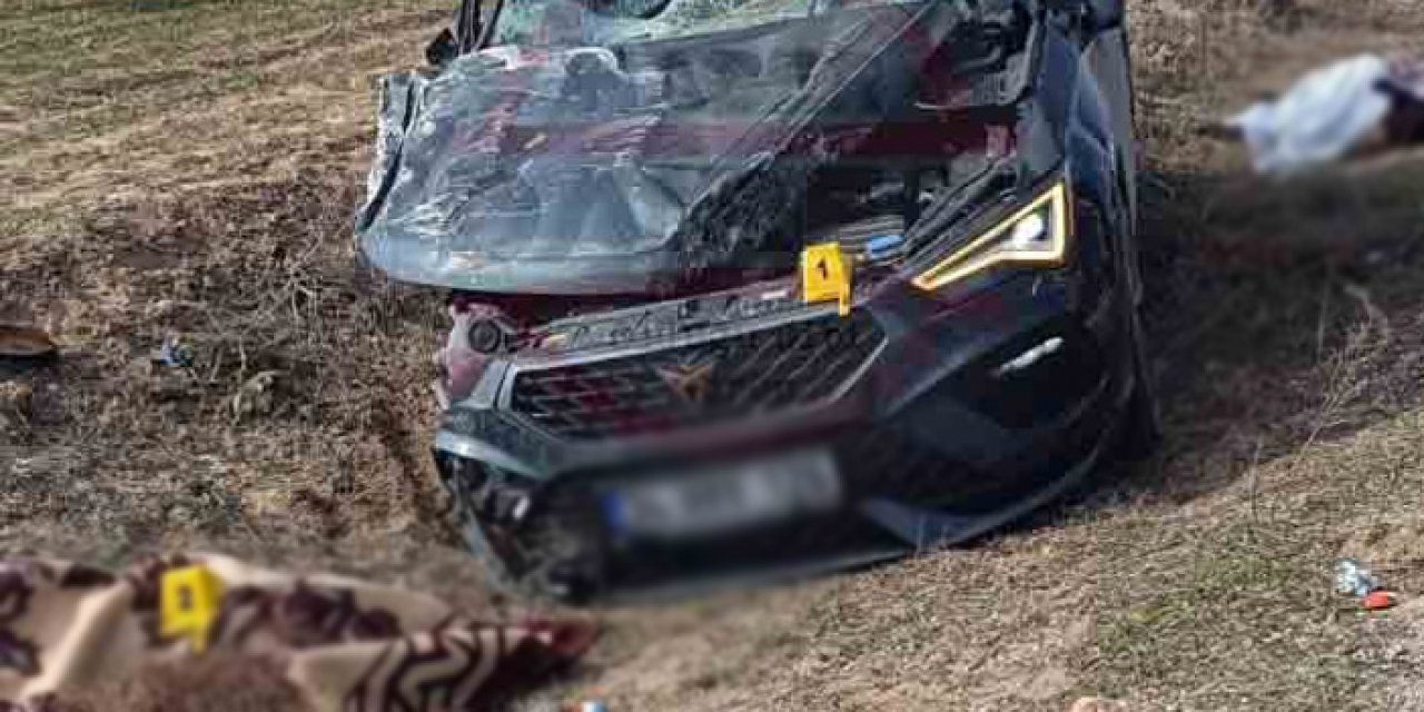 Konya'da feci kaza: 2 ölü, 3 yaralı