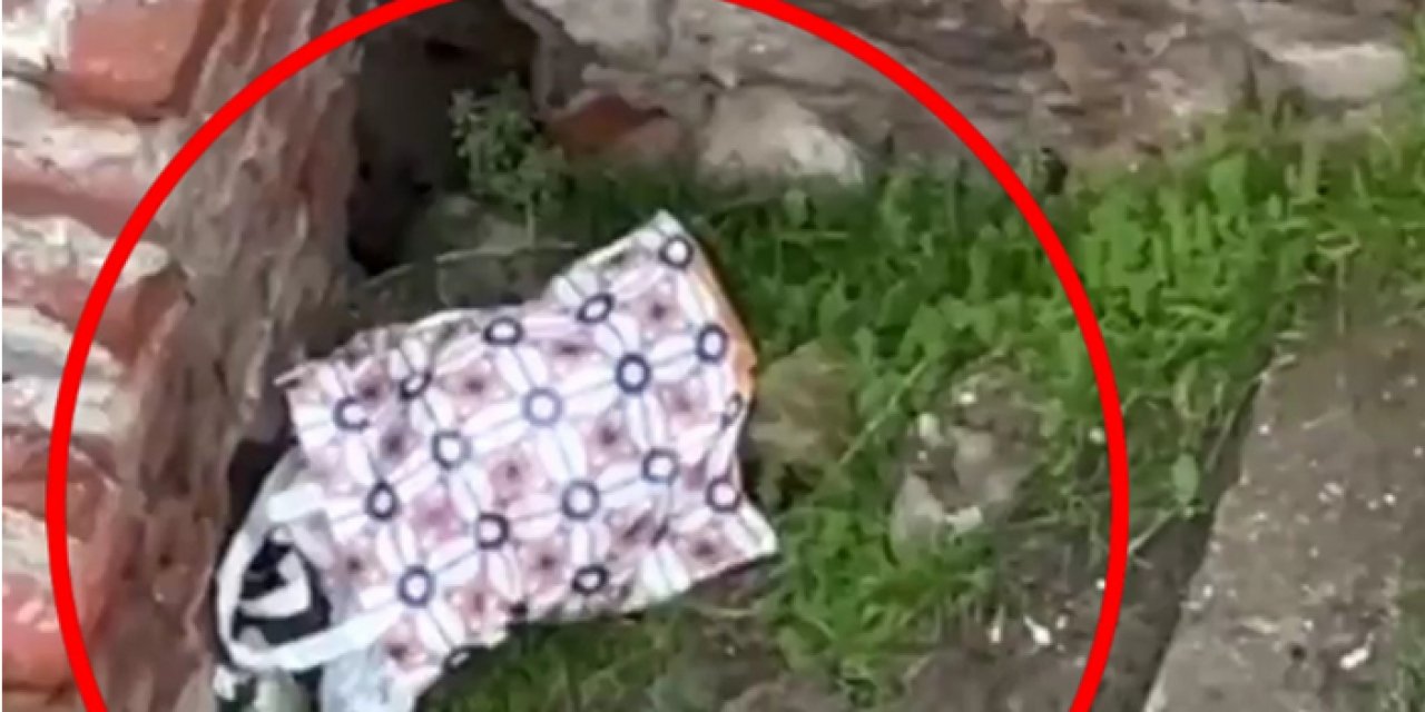 Metruk yapıya yeni doğmuş bebeğini bıraktı! Sesi duyanlar seferber oldu