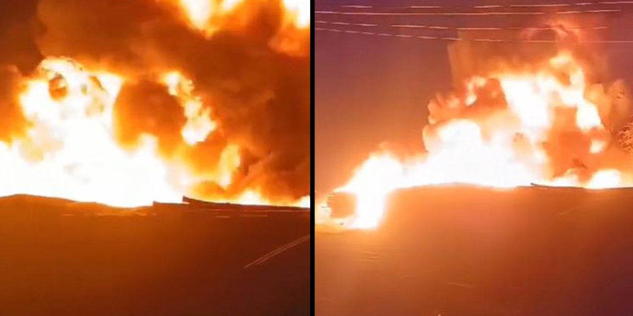 Boruları ateşe verdiler: 5 milyonluk zarar var