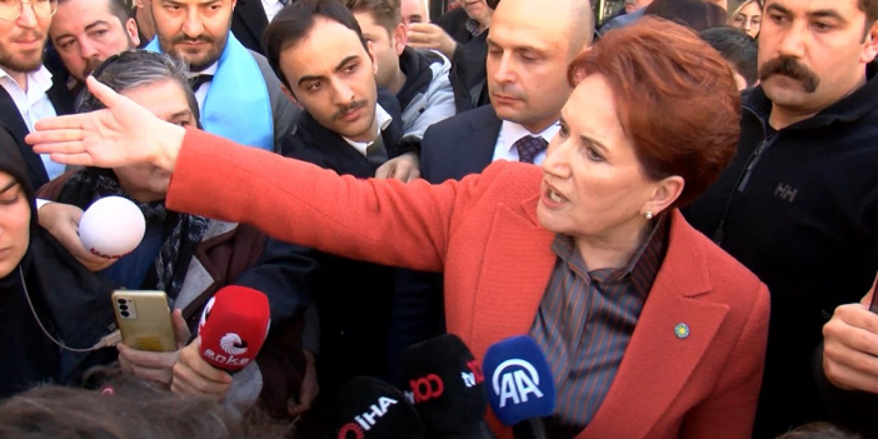 Meral Akşener'in esnaf gezisinde gerginlik! 'Vermeyin kardeşim bize oy'