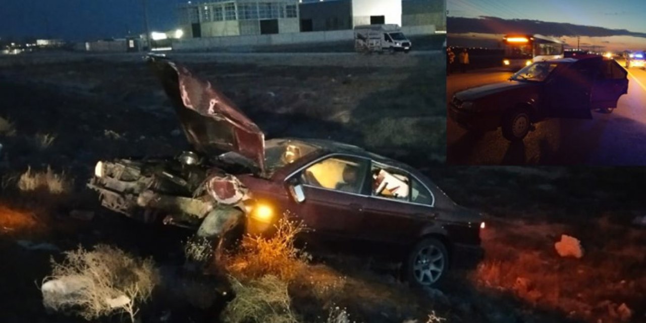 Konya'da feci kaza: 5 kişi yaralandı