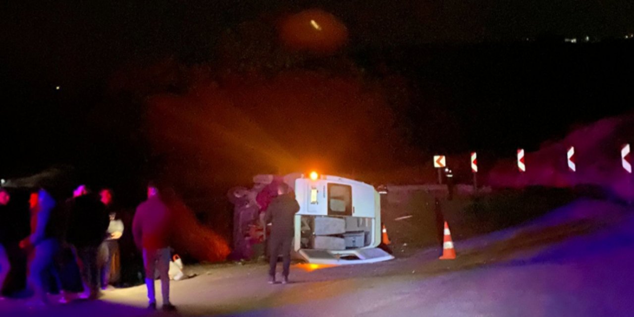 Ankara'da askerleri taşıyan servis aracı kaza yaptı: 1 yaralı