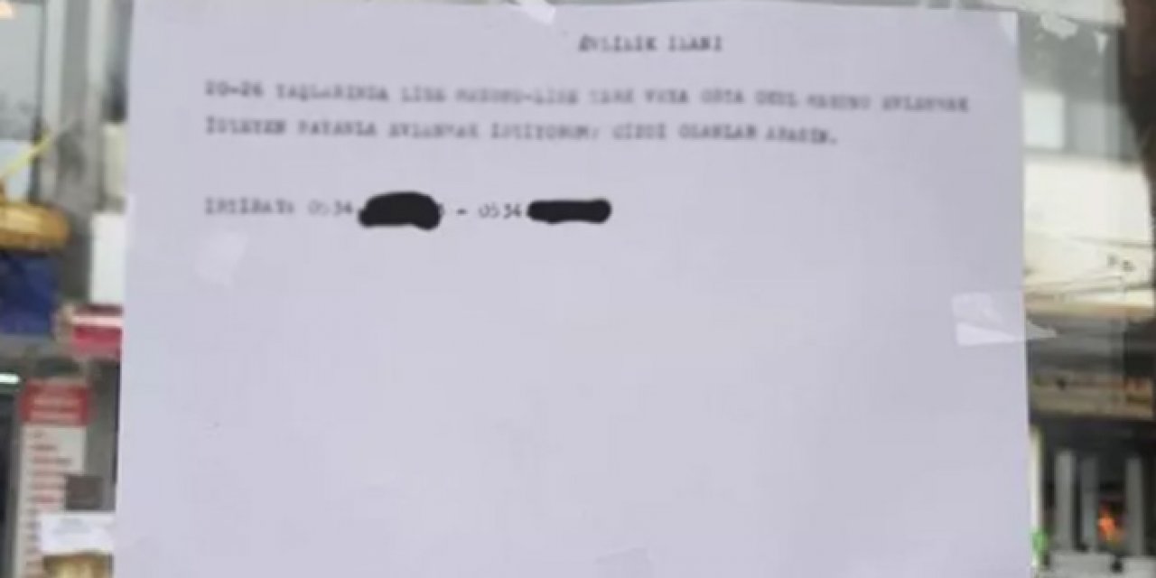 Yer: İzmir! Böyle ilan görülmedi