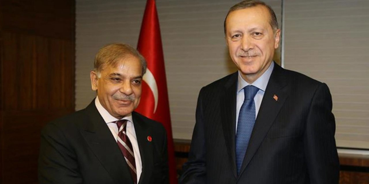 Cumhurbaşkanı Erdoğan, Pakistan Başbakanı Şahbaz Şerif ile görüştü