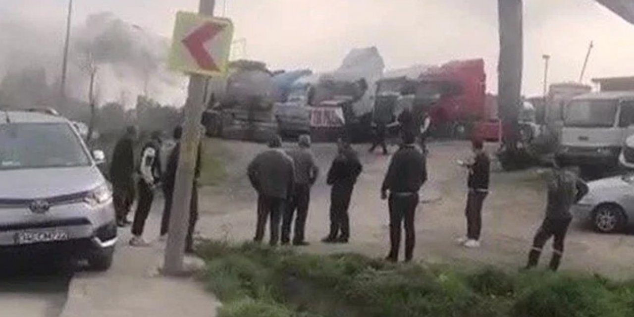 Akaryakıt tankeri patladı: Yaralılar var