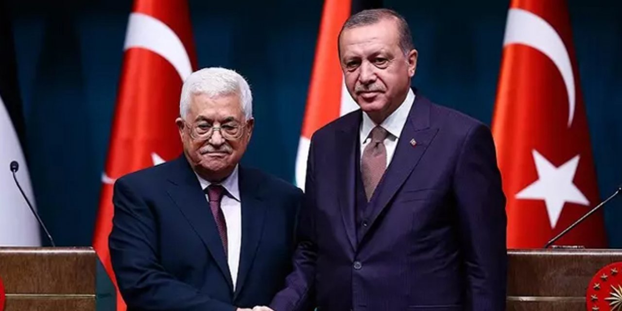 Cumhurbaşkanı Erdoğan Mahmud Abbas'ı kabul etti
