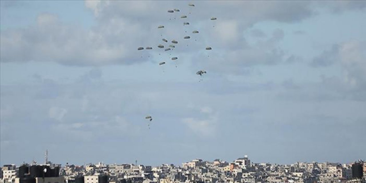 Gazze'ye 5'inci havadan yardım ulaştırıldı