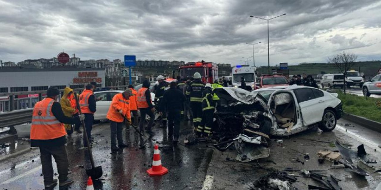 Tekirdağ'da iki otomobil çarpıştı: 1 ölü, 2 yaralı