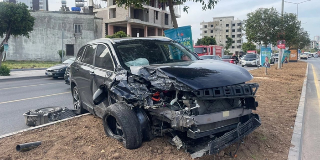 Mersin'de korkunç kaza: 1 ağır yaralı!