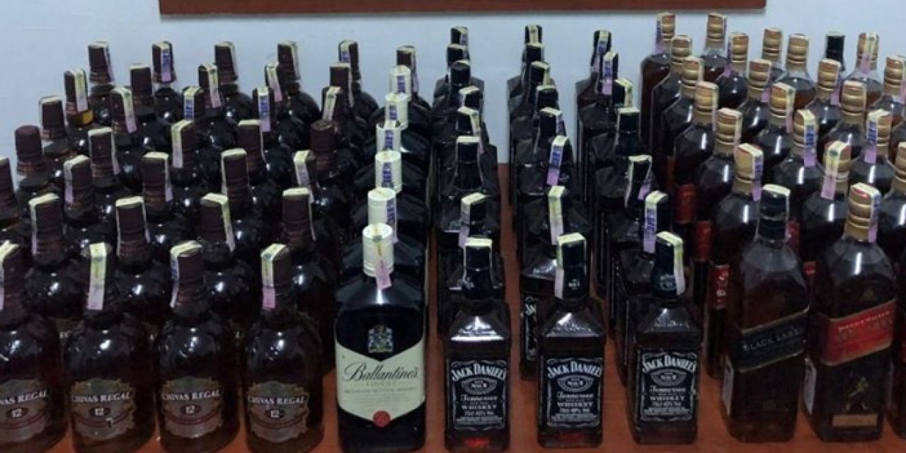 Manisa’da kaçakçılık operasyonu: Litrelerce viski ele geçirildi