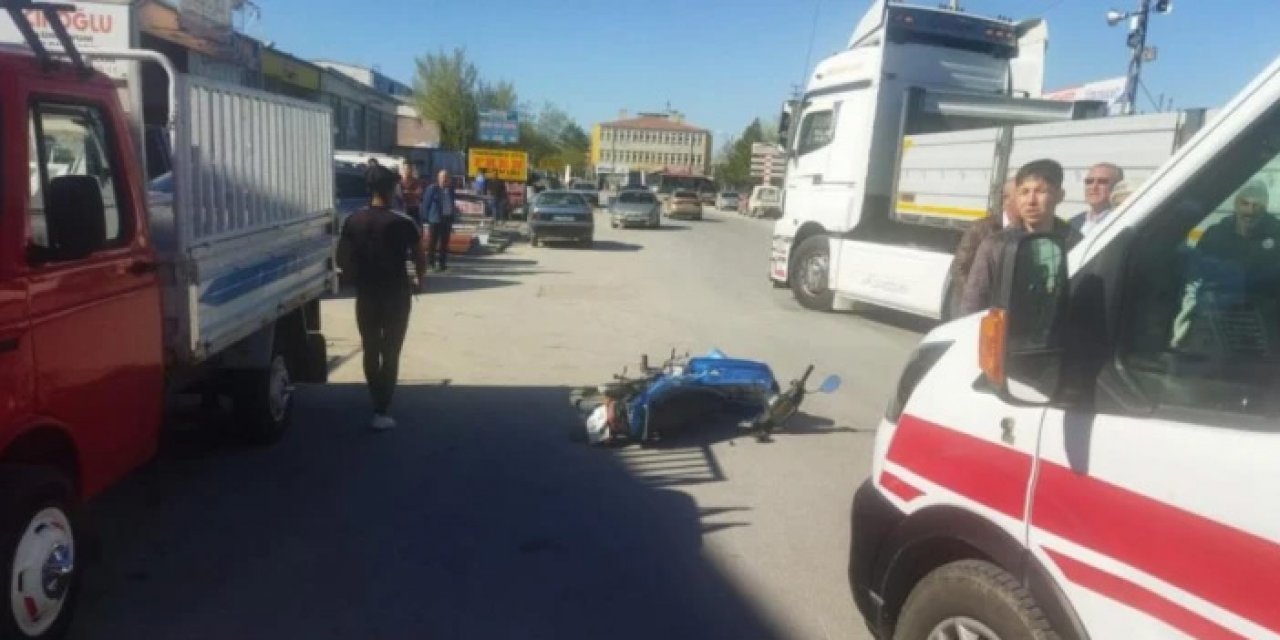 Konya'da feci kaza: Motosiklet ile tır çarpıştı