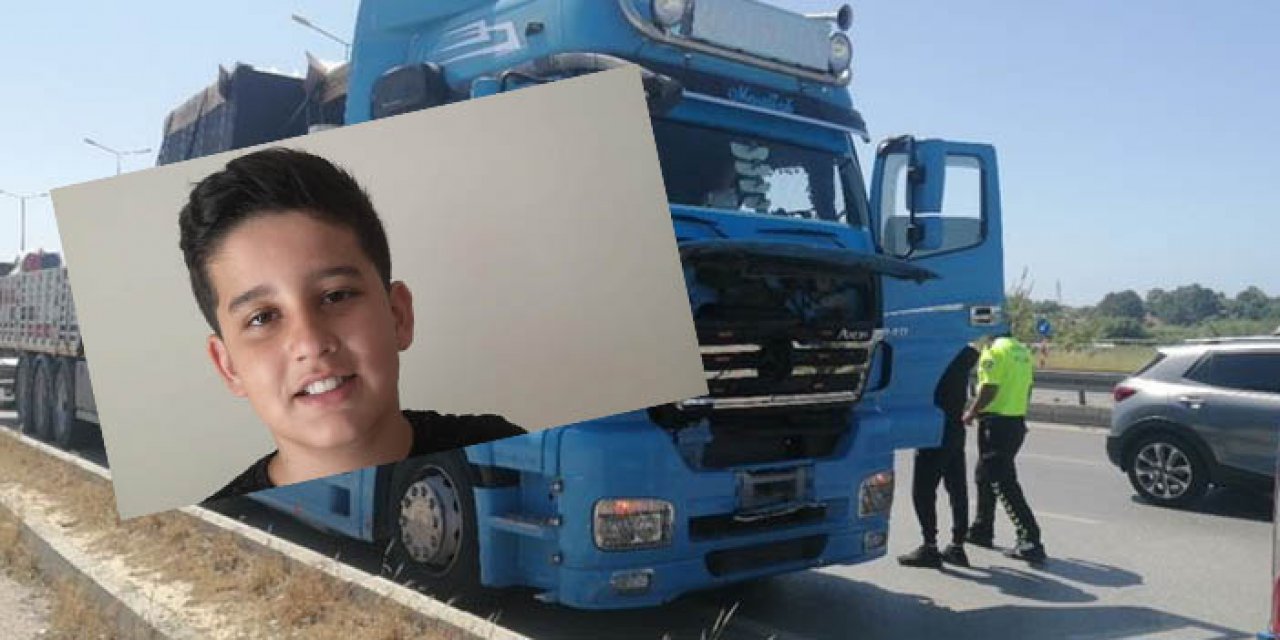 Antalya'da feci ölüm! 15 yaşındaki çocuk tırın altında kaldı