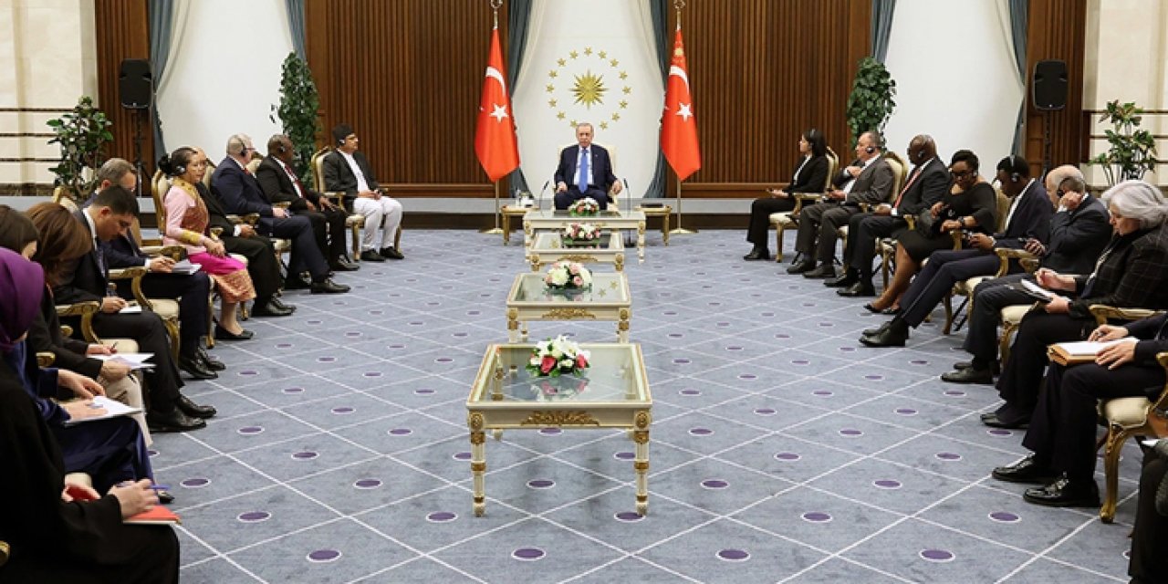 Cumhurbaşkanı Erdoğan, 7 büyükelçiyi kabul etti