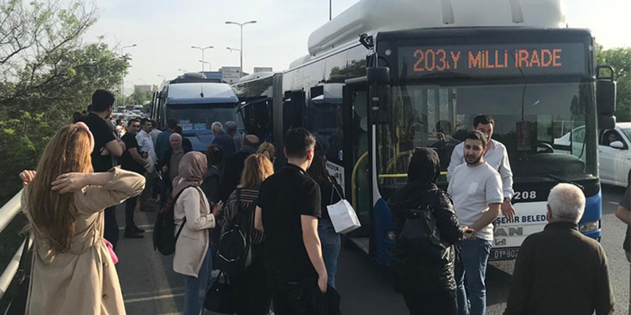 Ankara'da feci kaza: Otobüs ile dolmuş çarpıştı
