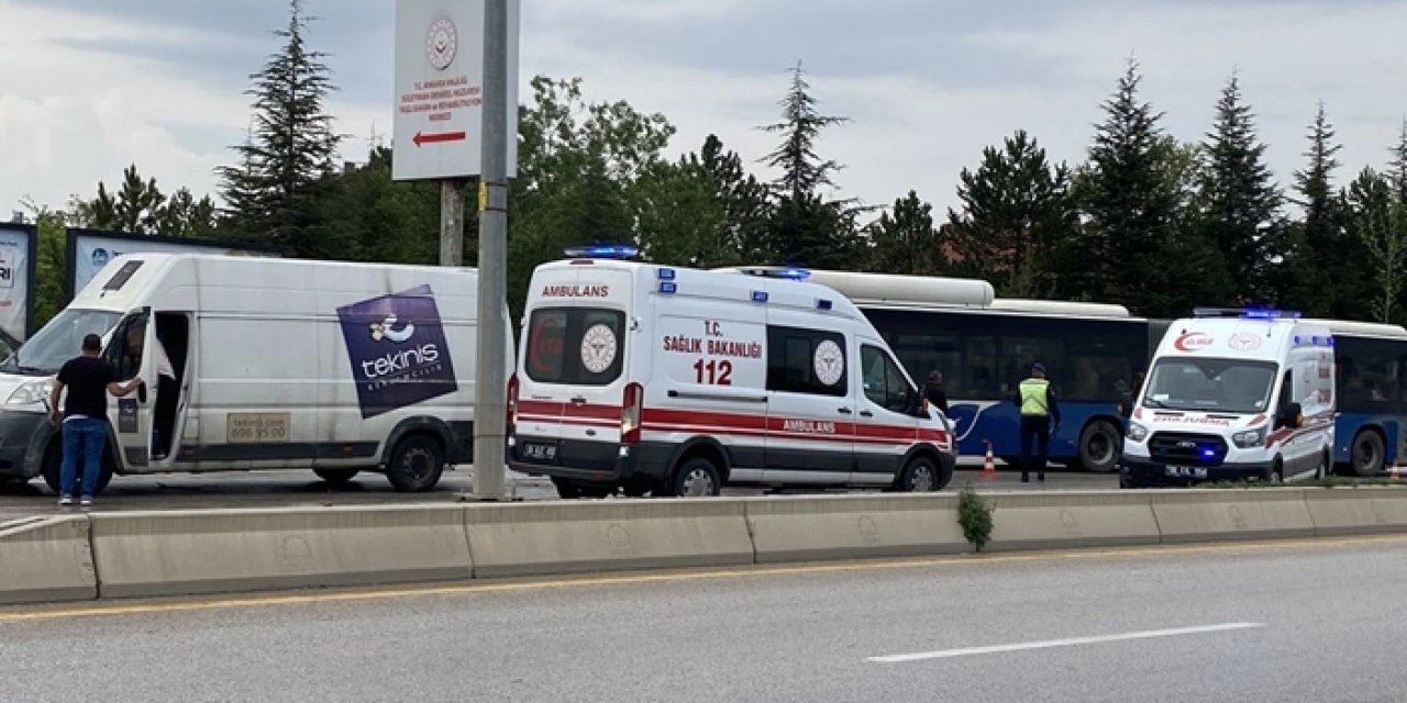 Ankara’da zincirleme trafik kazası!