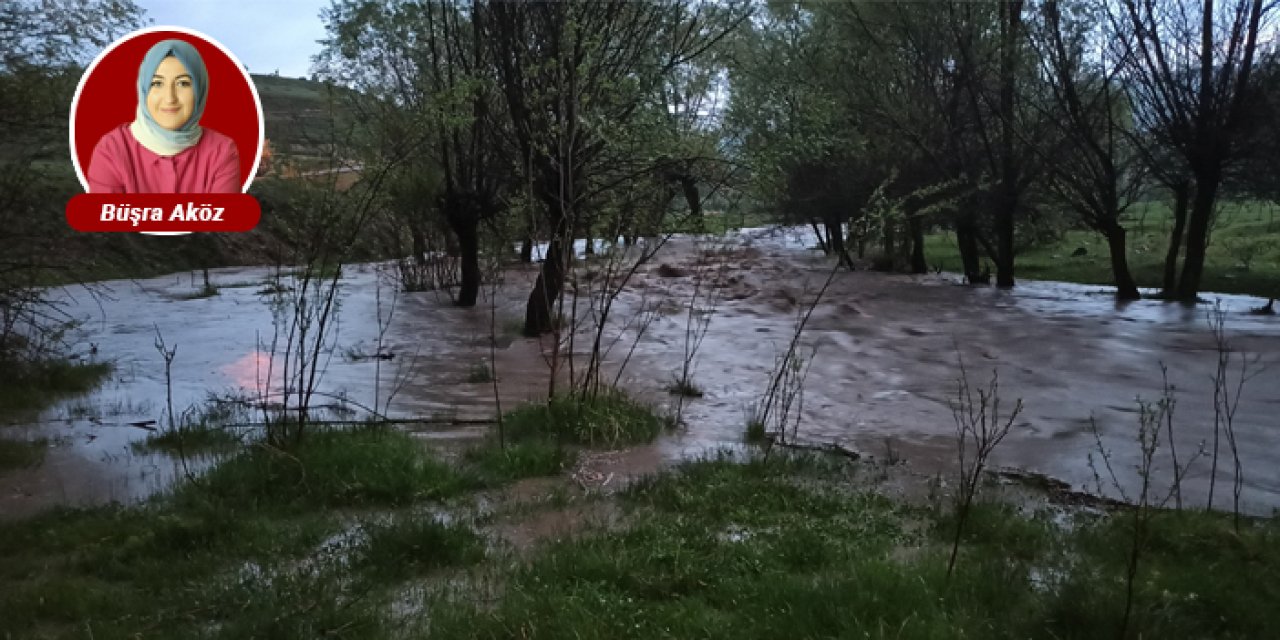 Kızılcahamam'da aşırı yağış sele neden oldu