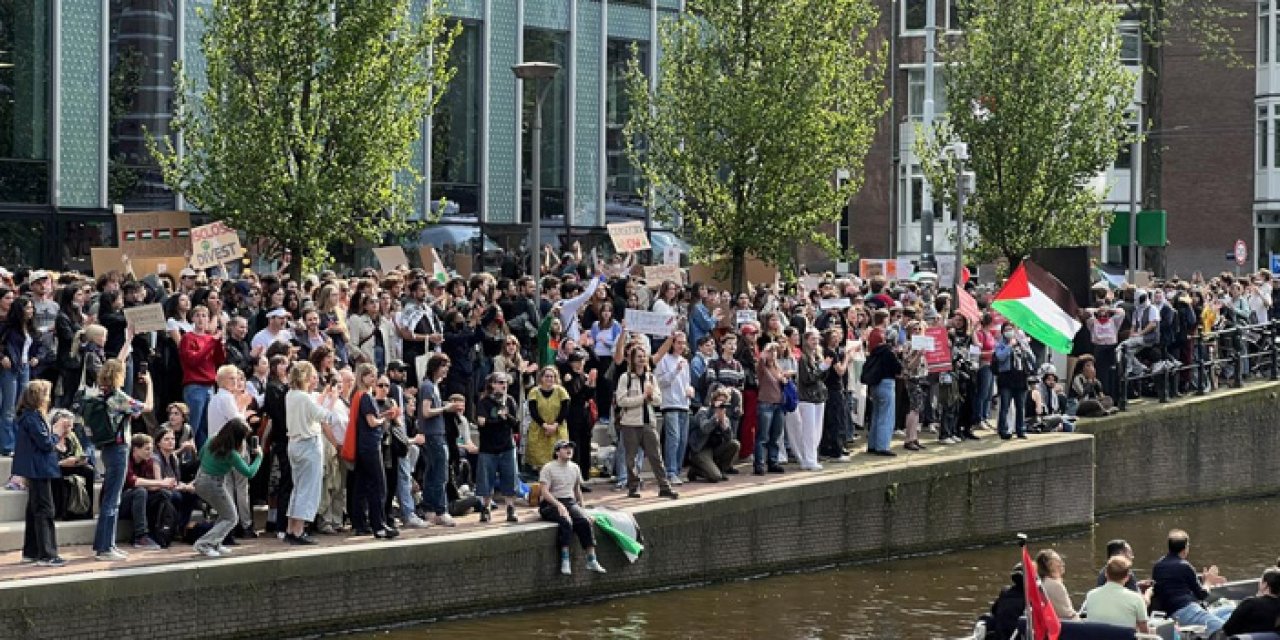 Hollanda'daki üniversitelerde Filistin eylemleri sürüyor