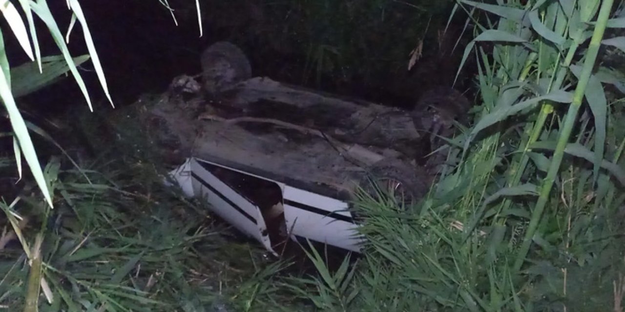 Manisa'da feci olay! Otomobil su kanalına uçtu
