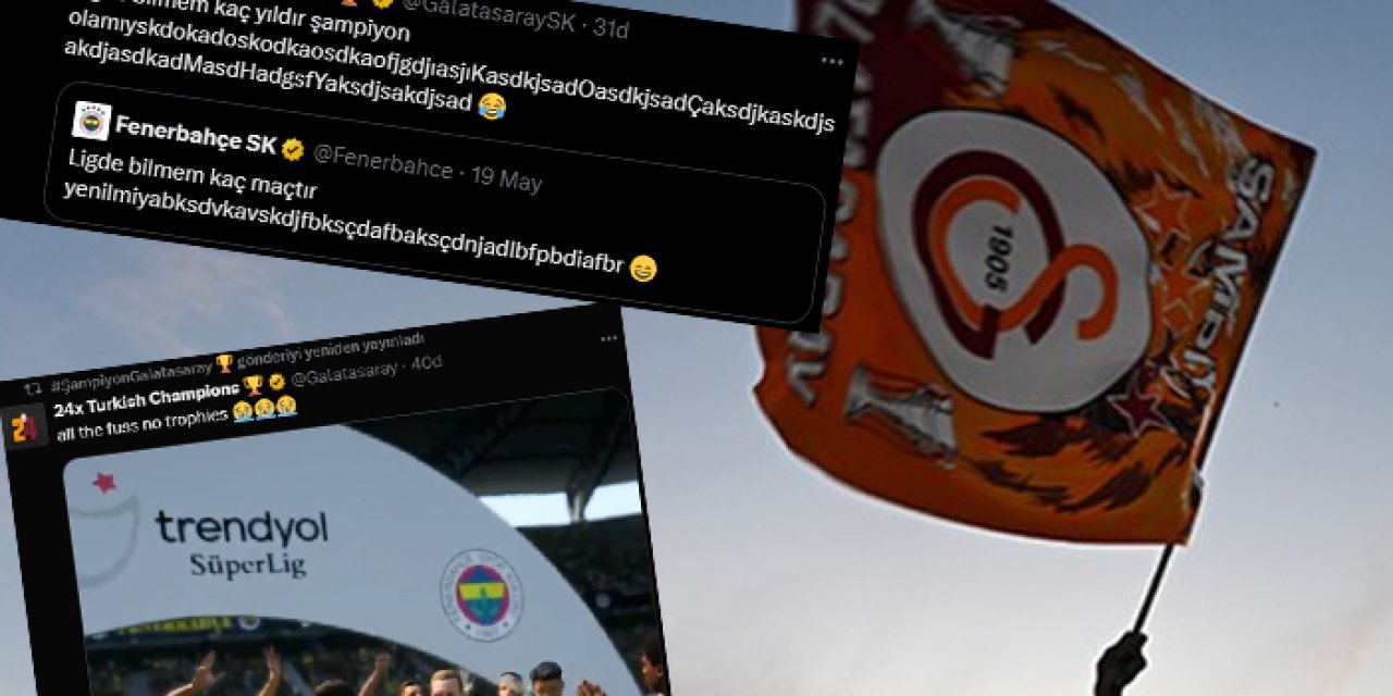 Sosyal medya çalkalandı: Galatasaray'dan Fener'e gönderme