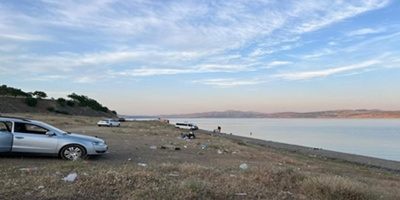 Aşırı sıcaklardan bunaldı: Hazar Gölü'nde can verdi