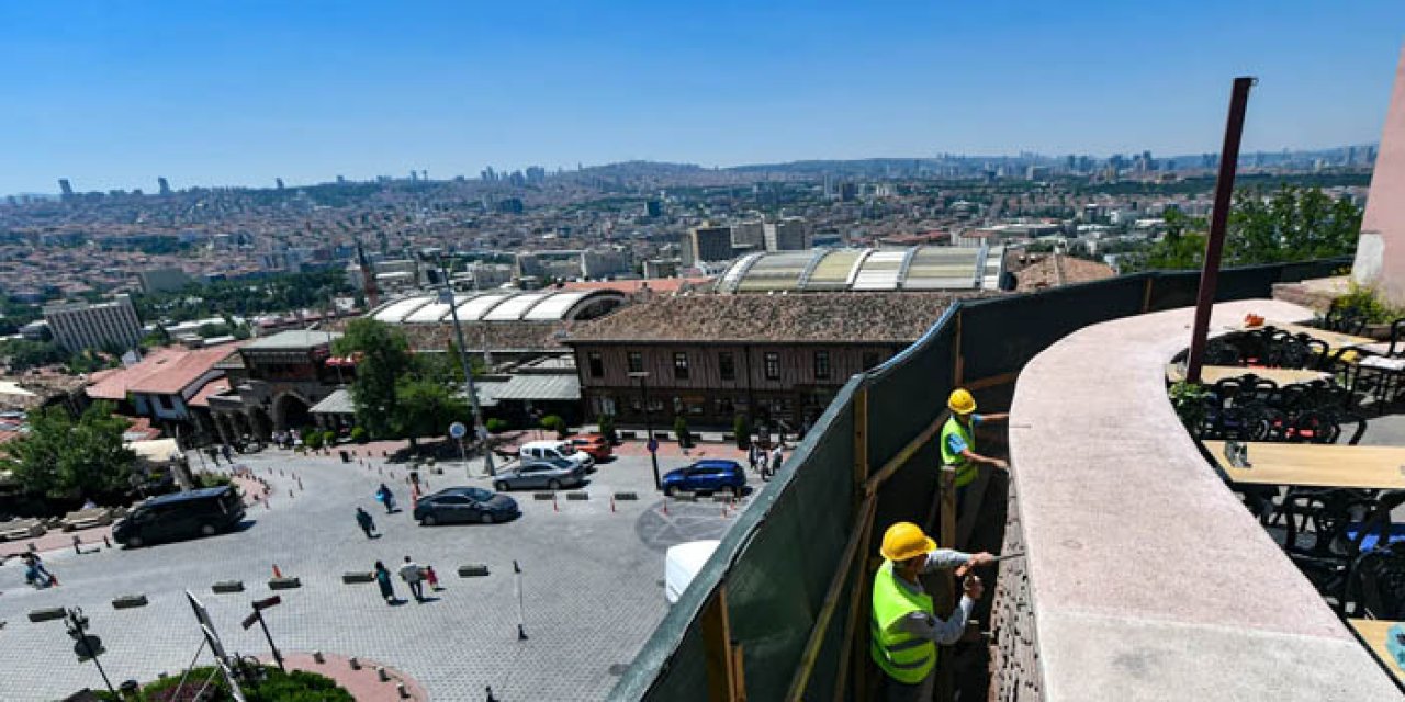 Mansur Yavaş Ankara Kalesi’ne gözü gibi bakıyor