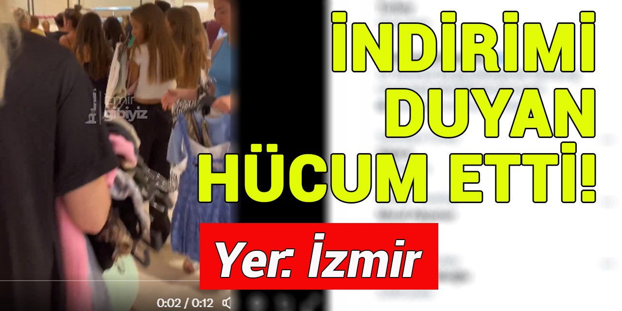 İzmir'liler indirim kampanyası yapan ünlü mağazaya akın etti