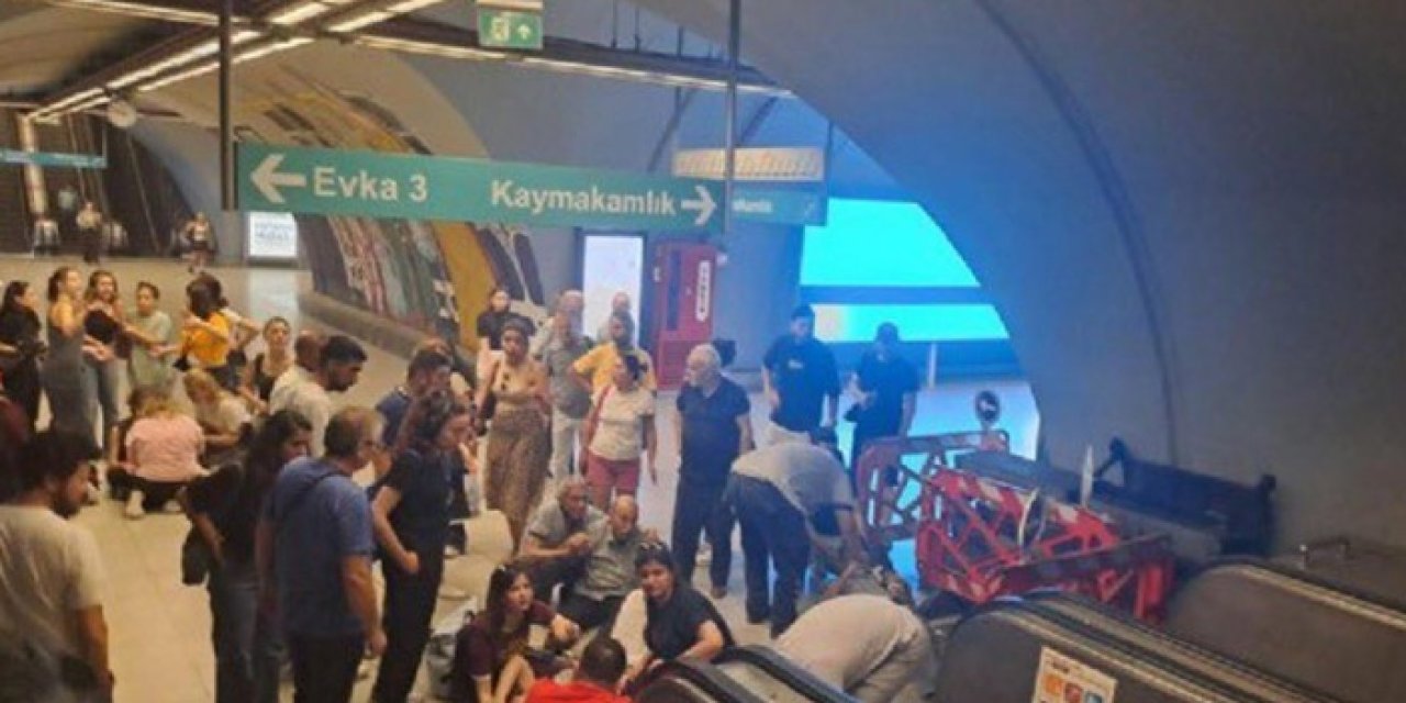 İzmir'de yürüyen merdiven arızalandı: 11 kişi yaralandı!