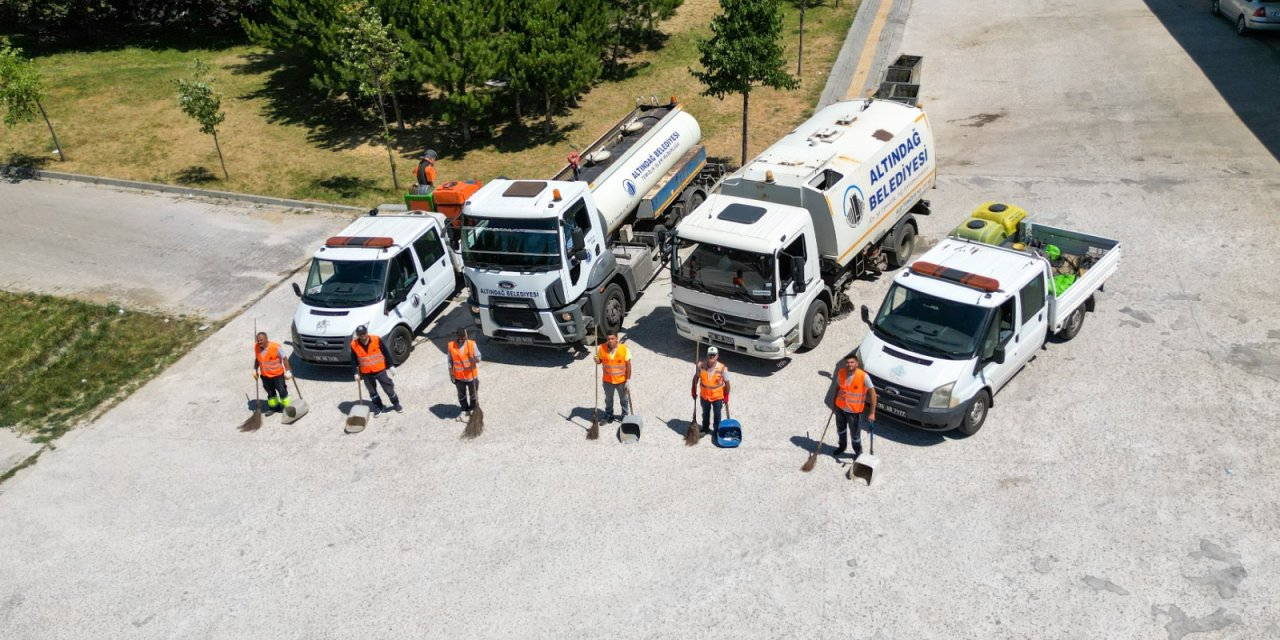 Altındağ'da temizlik seferberliği devam ediyor